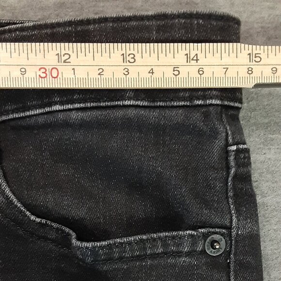 Lucky Brand Black Denim Mid Rise Ava Skinny Size 8/29 A Ankle Stretch Zip Fly - Picture 8 of 12